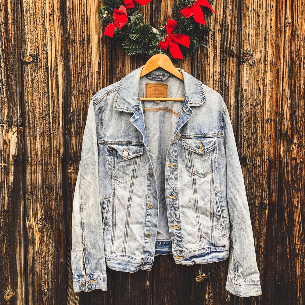 vintage american eagle jean jacket